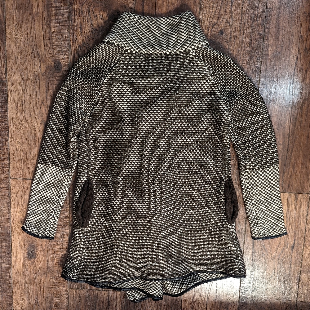 Simply Couture Sweater Women Large Chunky Knit Zipper Neck Open Front Cardigan - Picture 13 of 16